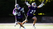 Joseph Whitehouse (13) of Rumson-Fair Haven scores the game winner in overtime during the the boys lacrosse game between Manasquan and Rumson Fair-Haven in the Shore Conference Tournament Final at Monmouth University in Long Branch, NJ on Monday, May 19, 2025.