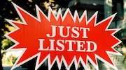 Real estate, home for sale sign, just listed for NJ.com from Canva