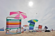 Memorial Day weekend will be getting off to a cool and cloudy start in New Jersey on Saturday, with occasional gusty winds and a chance of spotty showers in the afternoon.